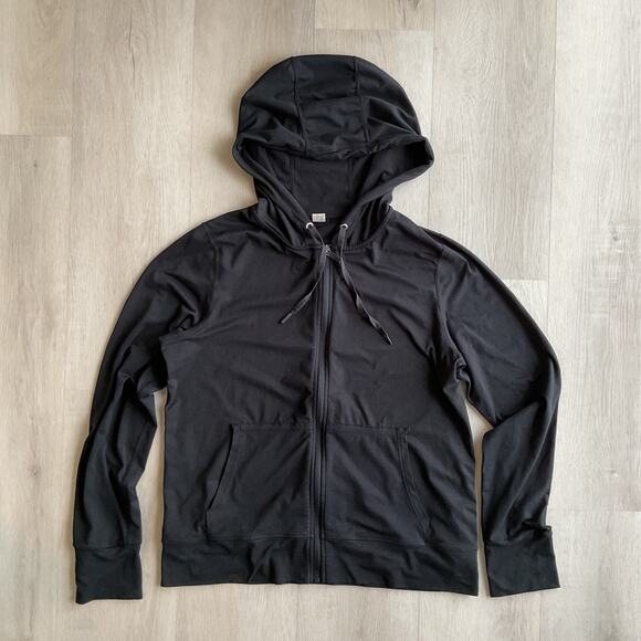 Reflex Jackets & Blazers - Reflex 90 Degree Black Zip Up Yoga Jacket Medium